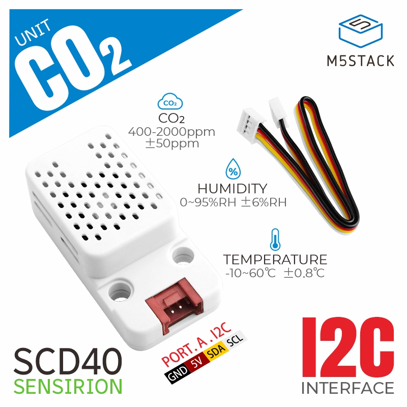 M5Stack - M5Stack CO2 Ünitesi Sıcaklık ve Nem