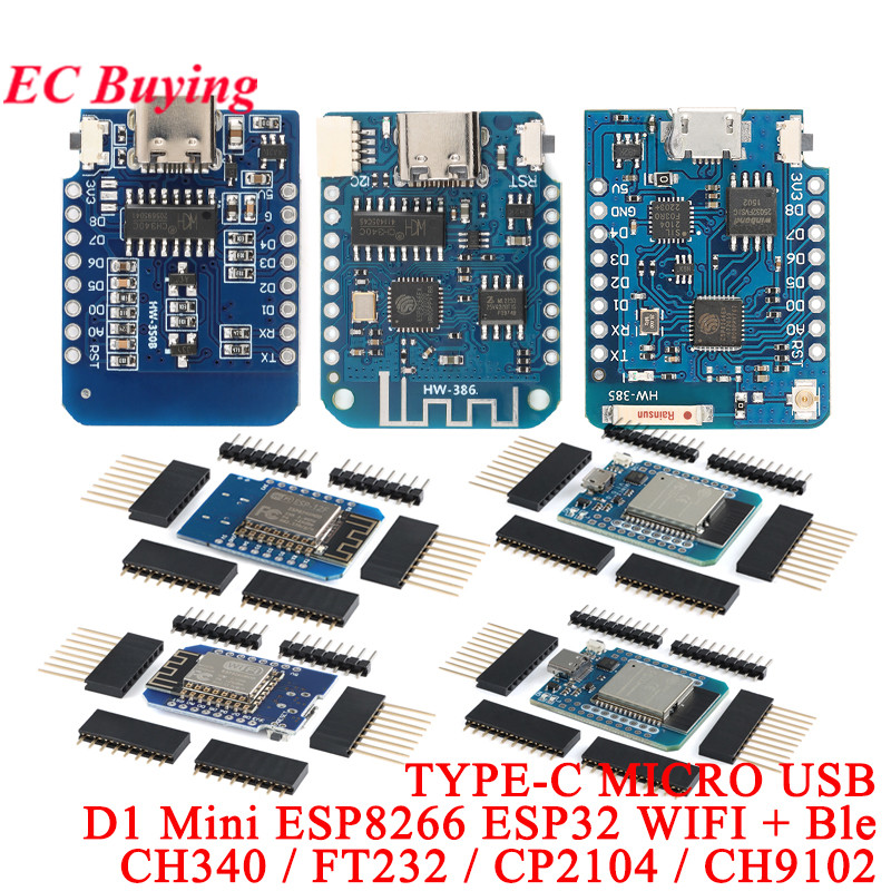 D1 Mini Pro - 10 adet/1 adet WeMos LOLIN D1