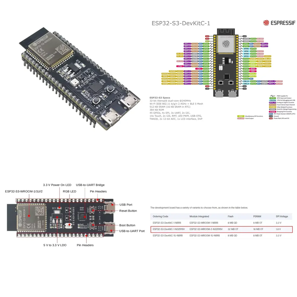 Espressif ESP32-S3-DevKitC-1 G - Devkitc incelemesi ve fiyatı